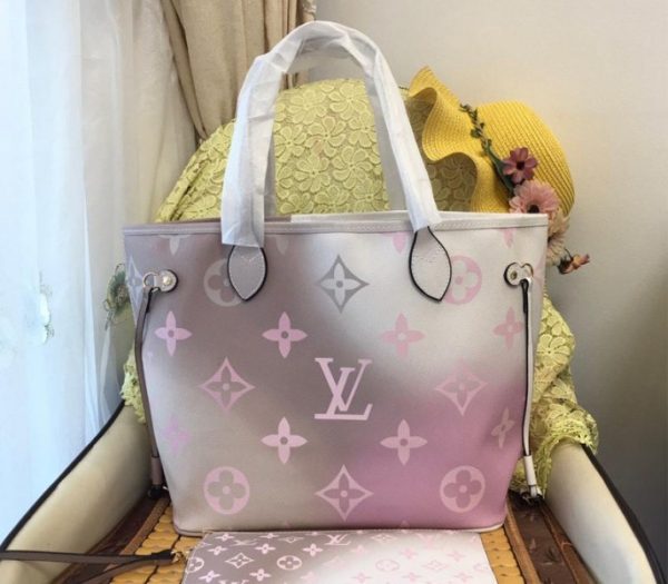 Replica Louis Vuitton Spring 2022 Neverfull MM Tote In Sunset Kaki - Image 3