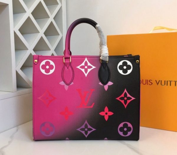 Replica Louis Vuitton Spring 2022 Onthego MM Tote In Midnight Fuchsia