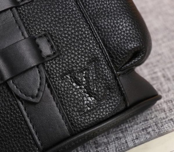 Replica Louis Vuitton Taurillon Leather Christopher XS Backpack In Black - Image 6