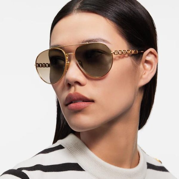 Louis Vuitton MY LV CHAIN PILOT SUNGLASSES Z1539W - Image 5